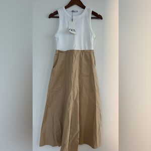 Zara Tan A-Line Skirt NWT🤍🤎
